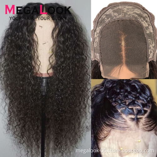 Top Quality Raw Virgin Hair Brazilian Full Cuticle Unprocessed Swiss Loose Wave 150% Density 4*4 Lace Closure Wig